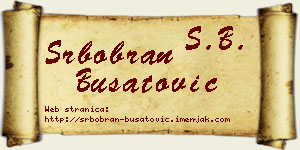 Srbobran Bušatović vizit kartica